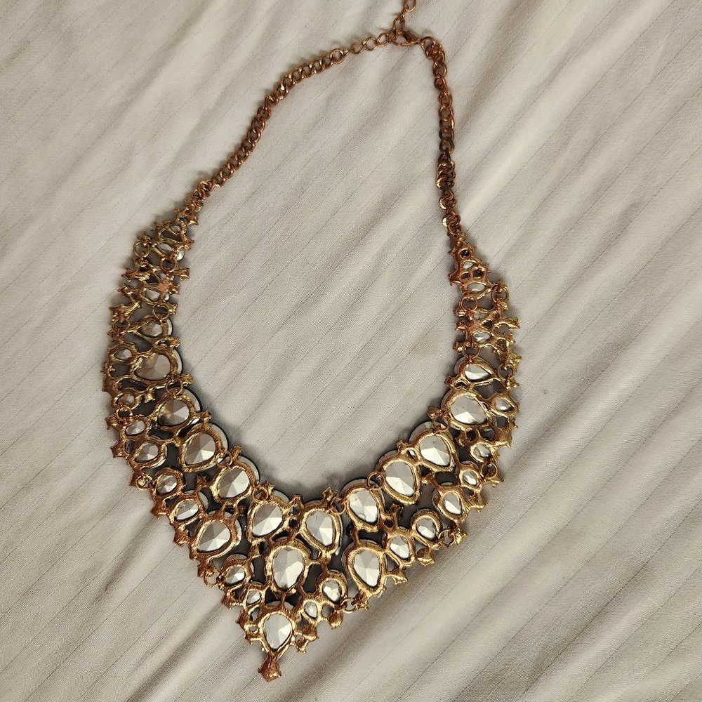 Faux Blue Sapphire Gold necklace Burning Man approved - Picture 5 of 5